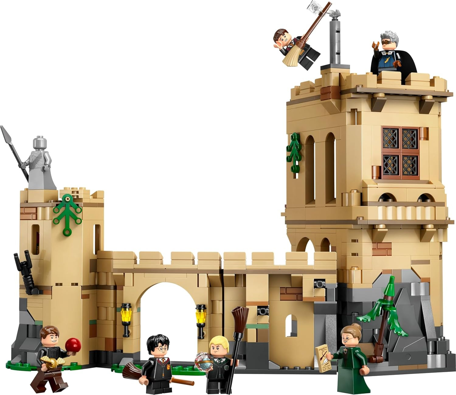 Castello di Hogwarts LEGO Harry Potter: Lezioni di volo Adventure Playset con 6 minifigure da collezione, tra cui Draco Malfoy e la Professoressa McGonagall, Set di giochi di ruolo per ragazzi e ragazze di 9 anni 76447 Set di costruzione Besuche den LEGO-Store