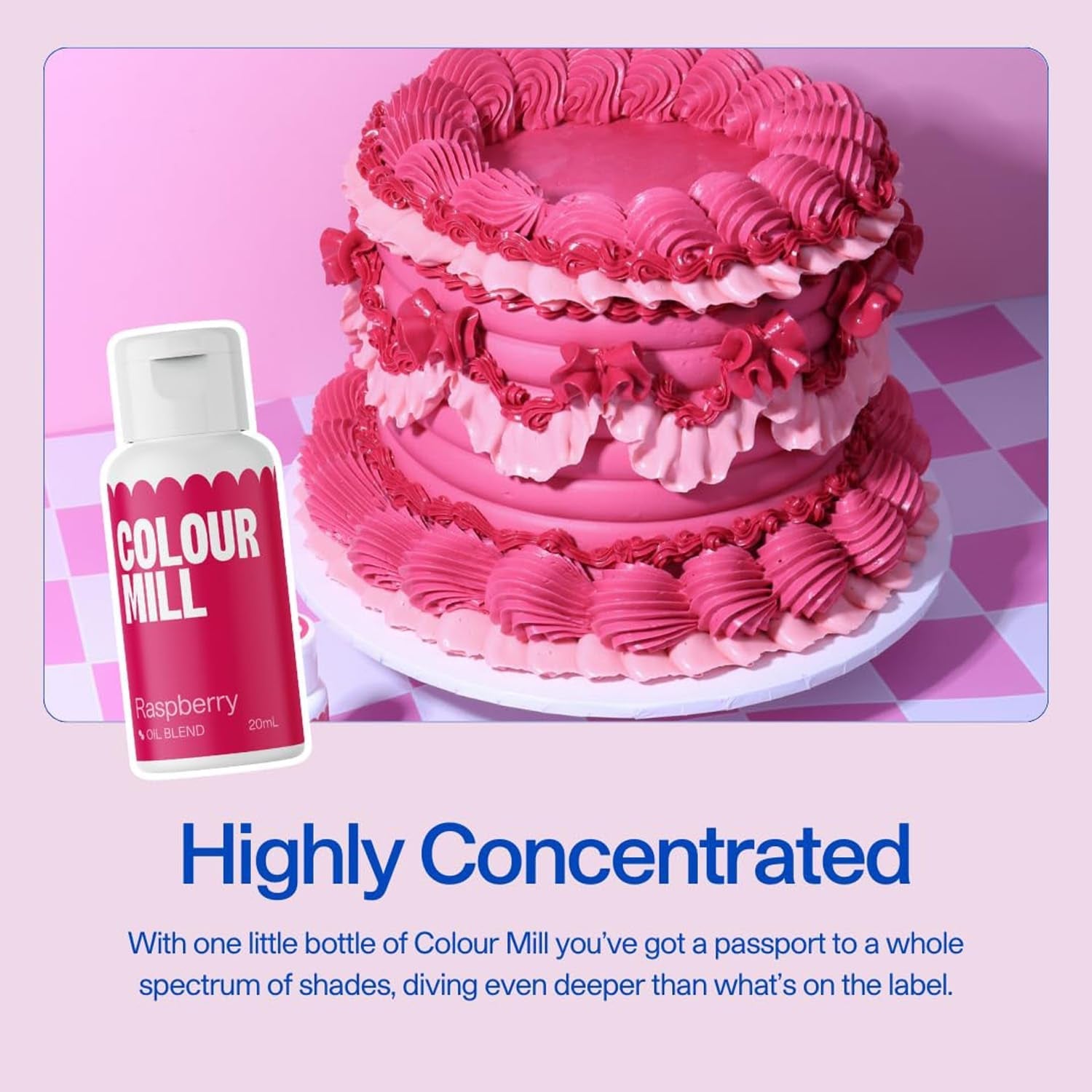 Colorant alimentar pe bază de ulei Colour Mill Blend, culoare bleumarin - Colorant alimentar pentru ciocolată, fondant, brioșe, prăjituri, copt, macaroane - Colorant alimentar pentru decorarea torturilor - 100 ml