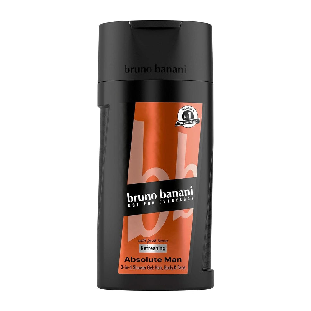 Bruno Banani Loyal Man Gel doccia 3 in 1 per corpo, capelli e viso, uomo, 250 ml Doccia e bagno Naty Shop 250 ml Pepe nero