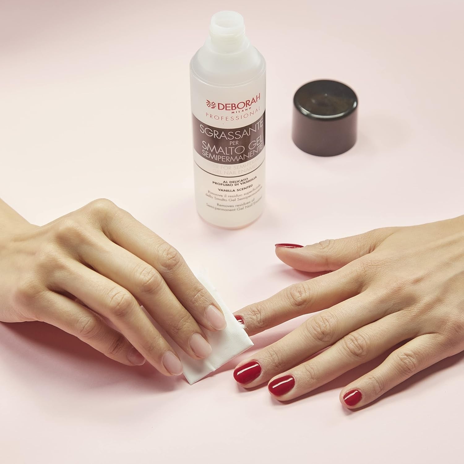 Milano Professional Nail Lacquer, semipermanente, nr. 32 Rose Crepe, effetto rimpolpante, langanhaltend, verleiht intensive und glänzene Nägel, 4,5 ml