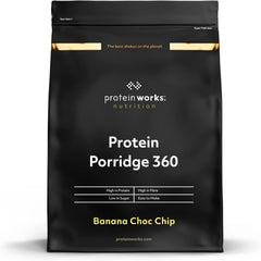 Protein Works - Protein Porridge 360 | Mit Zusätzlichen Vitaminen & Mineralien | Proteinreiches Frühstück | Kalorienarme Haferflocken | 6 Servings | Banane-Schoko-Chip | 500G Cereale Naty Shop Default Title
