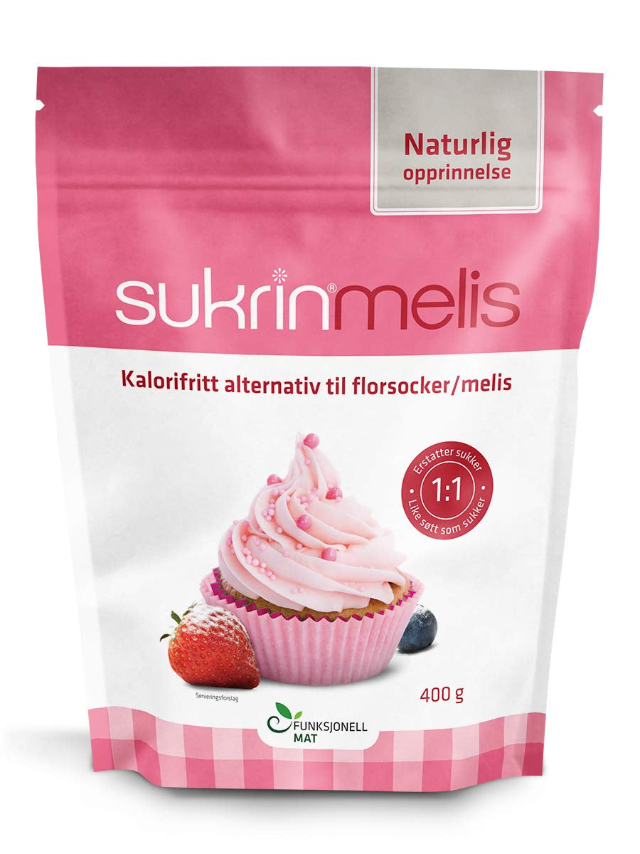 Sukrin Melis Zuckerersatz, Die Natürliche Alternative Zu Puderzucker Ohne Kalorien, 1Er Pack (1 X 400 G) Dolcificanti Naty Shop