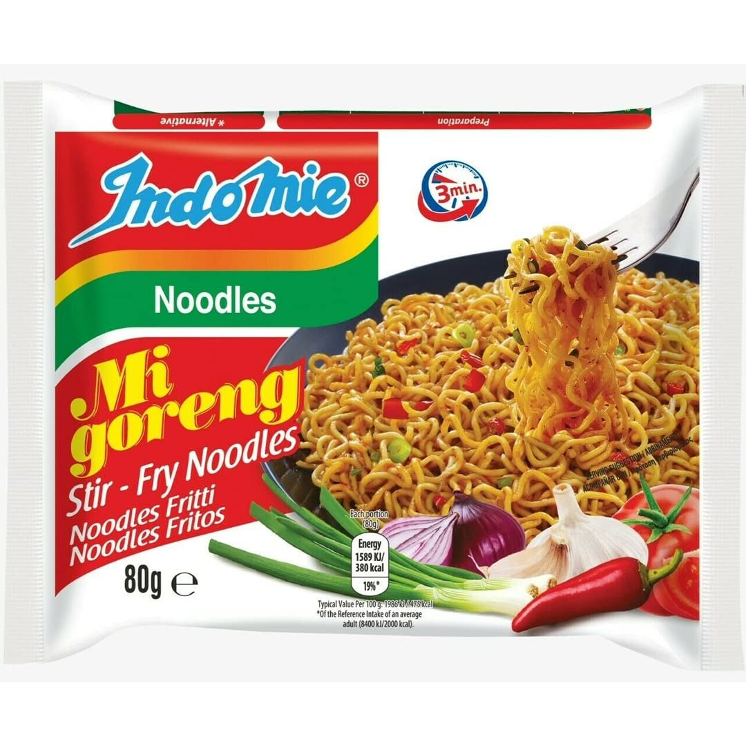 INDOMIE - Noodles istantanei Mi Goreng - Confezione multipla (40 x 80g)