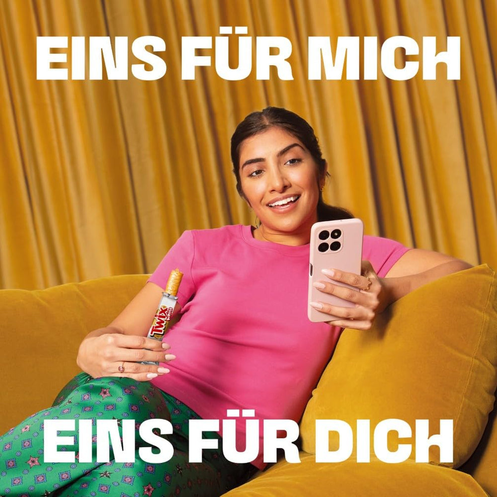 Tavolette di cioccolato bianco Twix; caramello, biscotti, cioccolato bianco; confezione multipla di cioccolatini; 5 barrette (5 x 46 g)