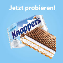 Yogurt – 4 x 200 g – Fette di wafer ripiene di crema allo yogurt e torrone, nocciole e cacao