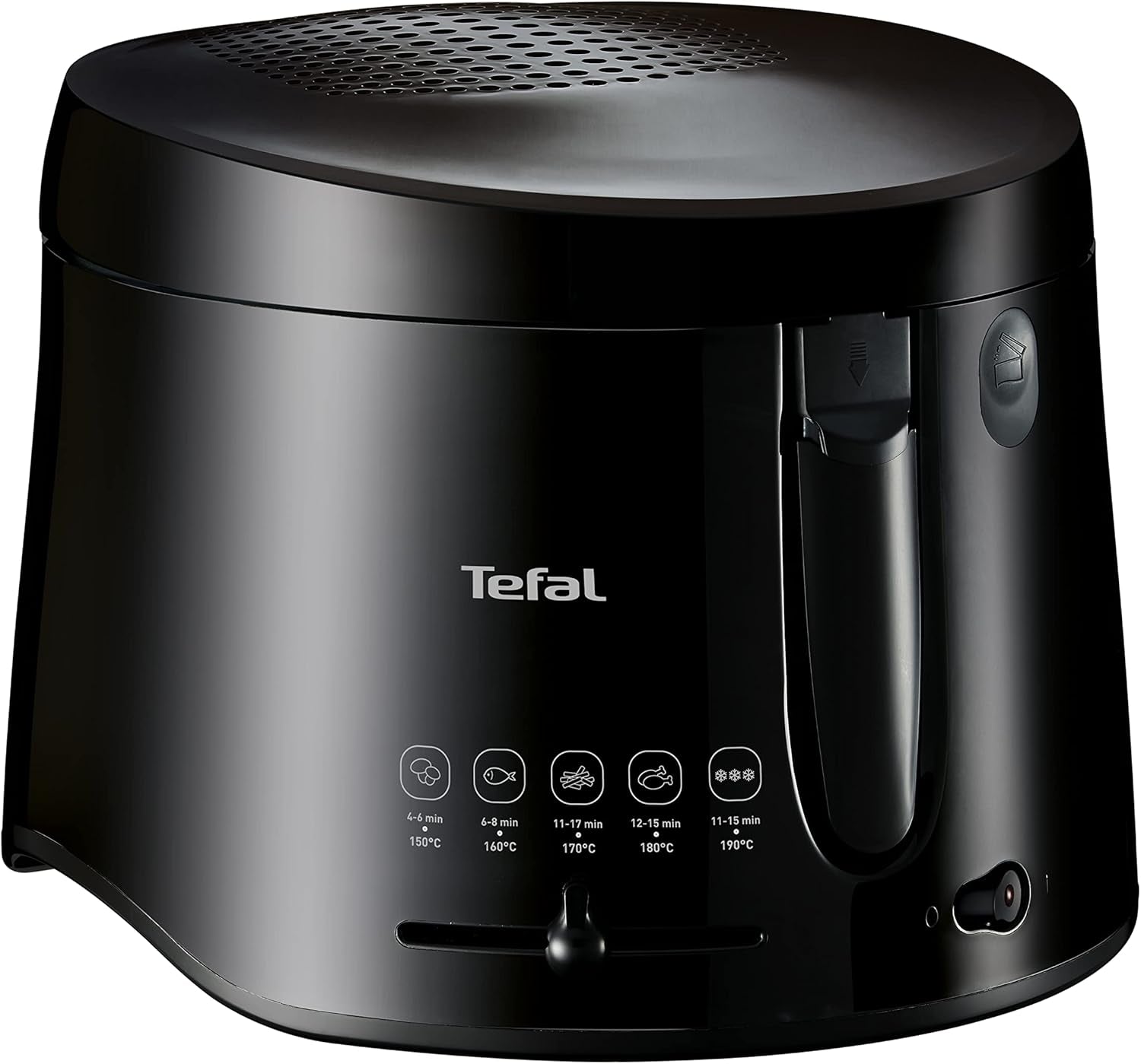 Friggitrice Tefal Maxi Fry, tecnologia Cool Wall, 1,2 Kg, termostato regolabile Elettrodomestici Naty Shop Nera