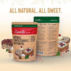 Eritritolo naturale - Zucchero a velo | 10G = 7G di zucchero, 850 grammi Dolcificanti Naty Shop