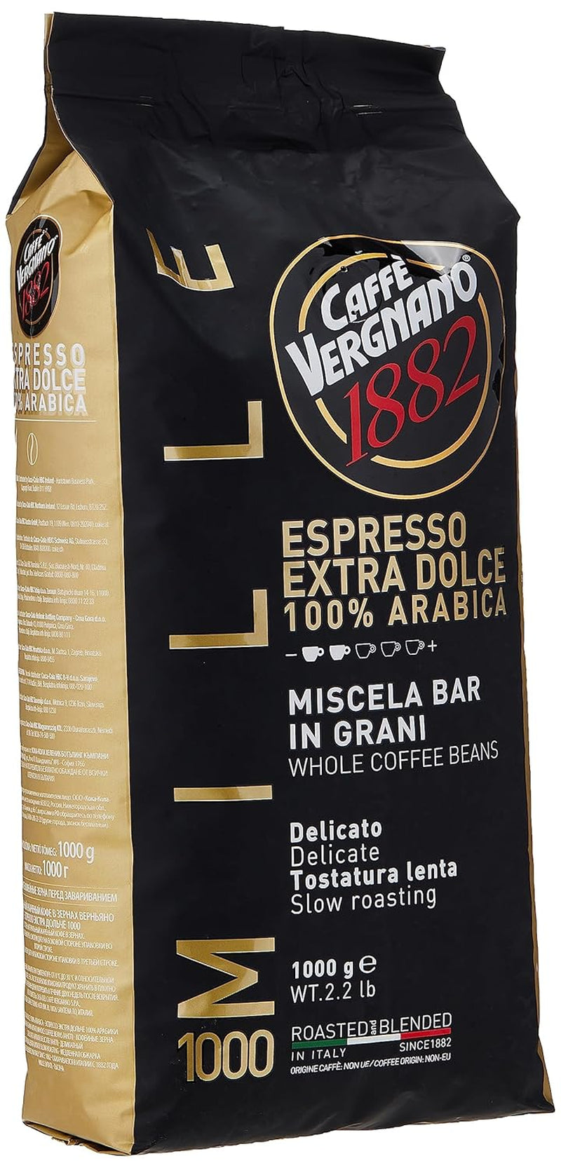 Caffè Vergnano boabe de cafea espresso EXTRA DOLCE 1000 (1kg)