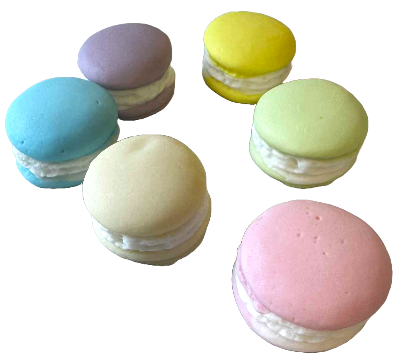 Set decoratiuni comestibile, Macarons Decoratiuni din Pasta de Zahar Nati Shop