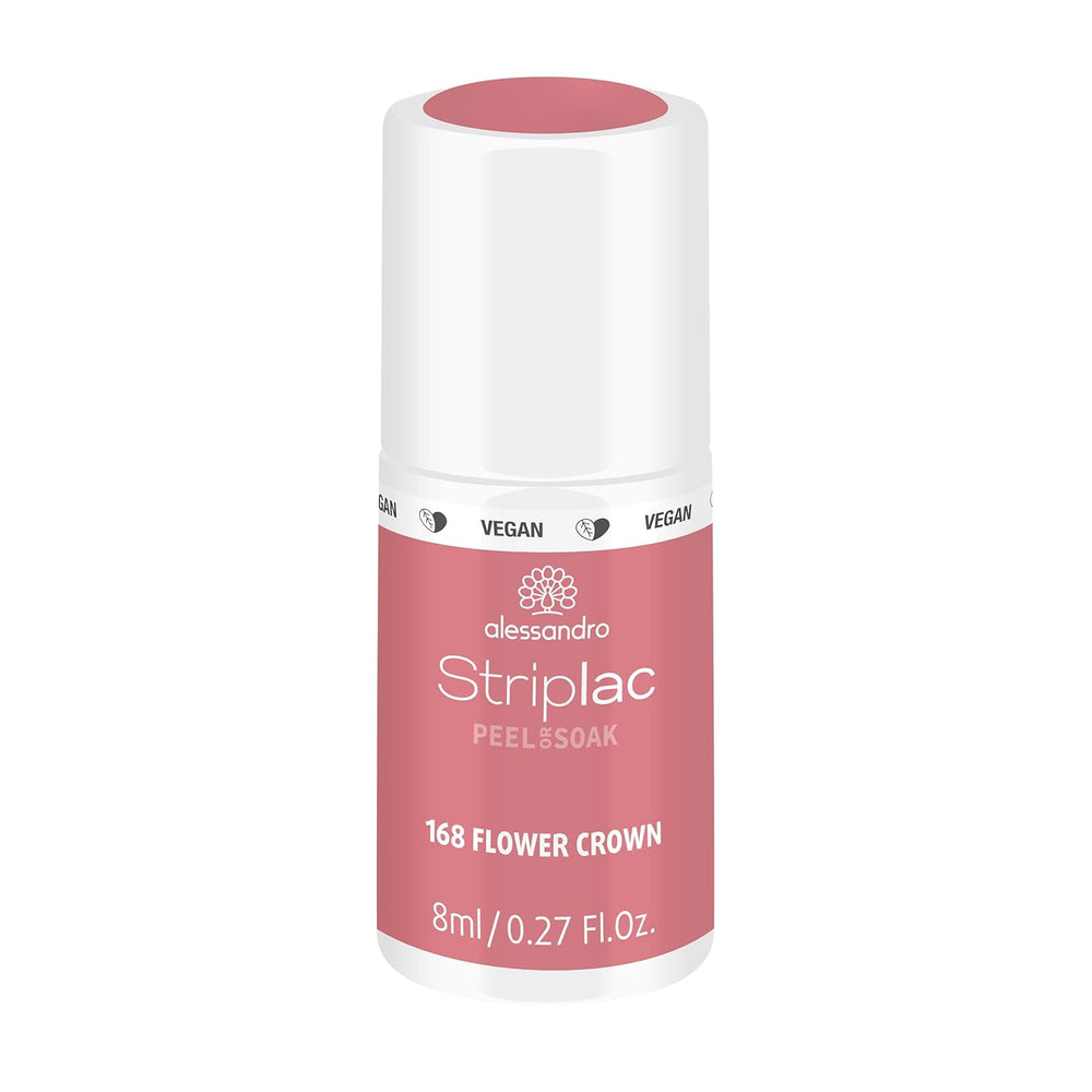 Smalto UV Alessandro Striplac White Honeymoon - Delicato e a lunga tenuta - Facile rimozione grazie alla tecnologia di rimozione - Vegan e cruelty-free - 8 ml
