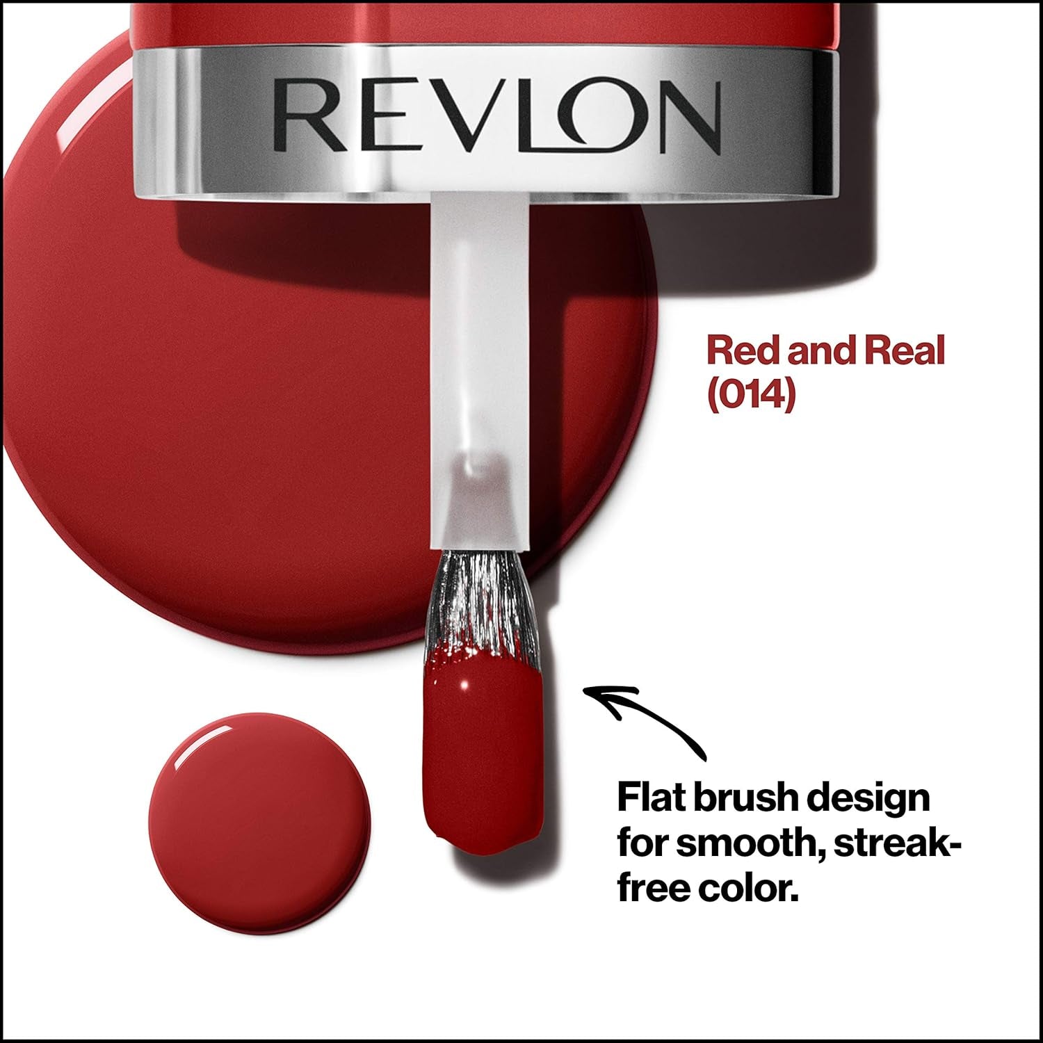 Revlon Ultra HD Snap Smalto per unghie, Formula vegana a lunga durata, Asciugatura rapida e Copertura totale in un unico strato, Colore (8 ml), Rosso e Nero (014), Unisex