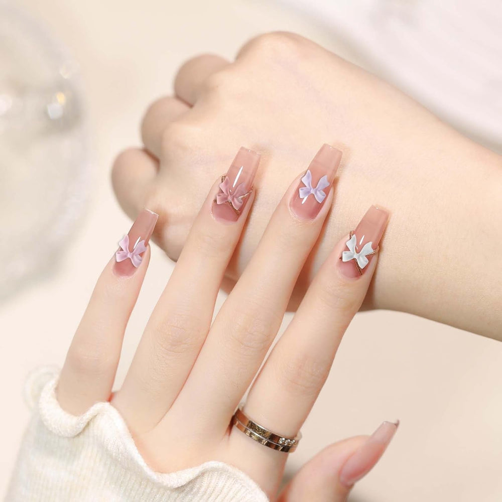 100 Stück 3D Nageldekorations Sets Schleifen Nagelanhänger Nagelkunst Dekorationen Schleife Für Acrylnägel, Süße Kawaii-Schleifenanhänger, Hübsche Nagel-Schleifenanhänger-Dekoration