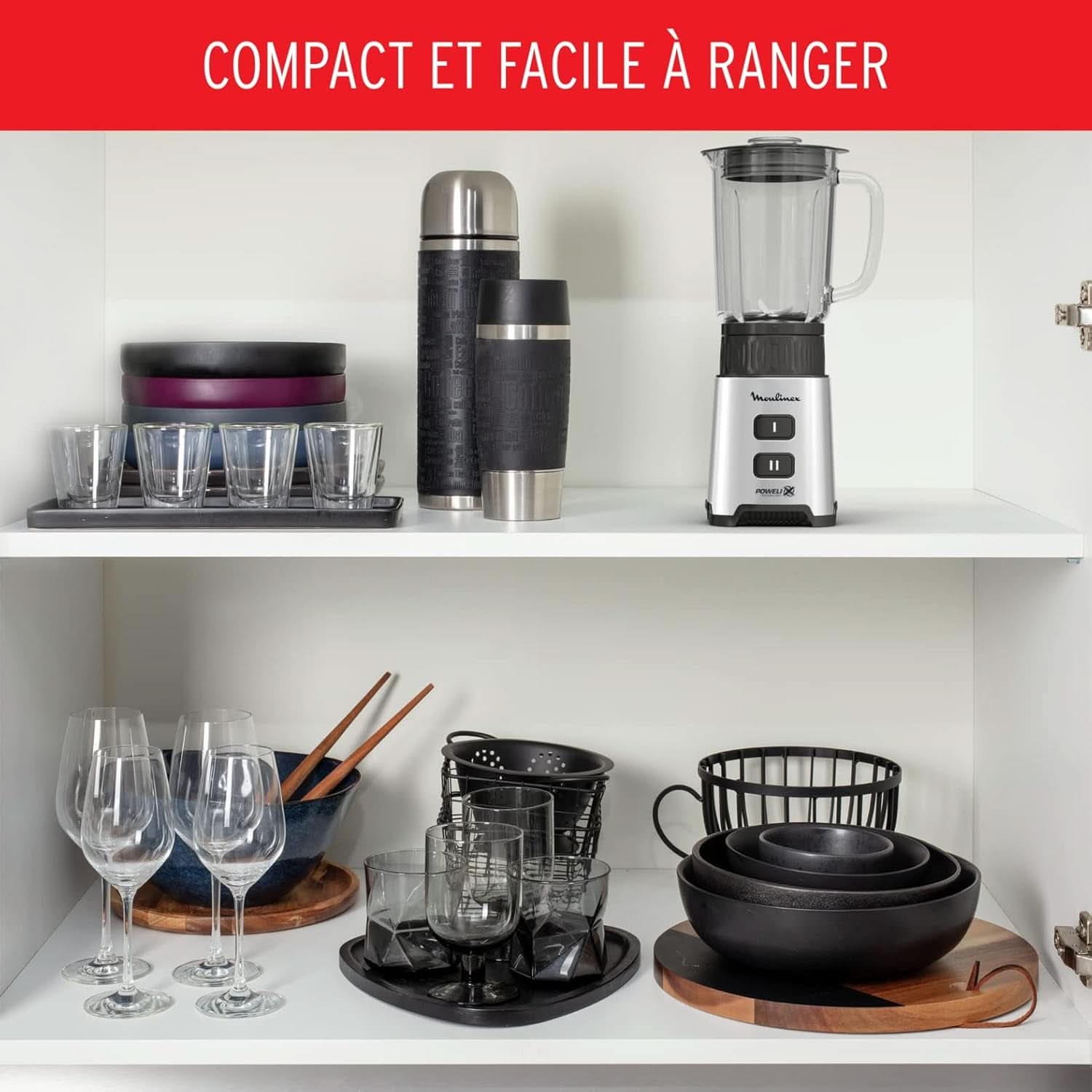 Frullatore Pulseo LM17GD, 400 W, 4 lame, 700 Ml, Contenitore portatile 600 Ml Cucina Naty Shop