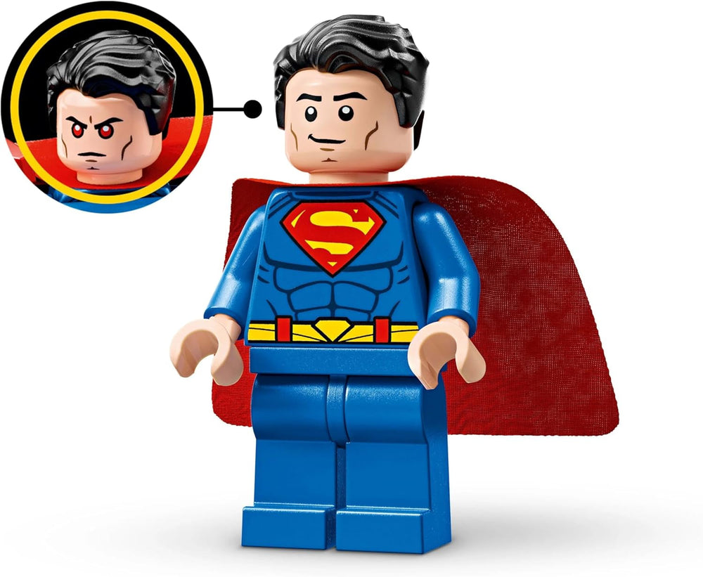 LEGO DC Superman Mech vs. Lex Luthor - Giocattolo da supereroe con 2 minifigure - Action figure costruibile con braccia, gambe e dita mobili - Regalo per ragazzi e ragazze dai 6 anni in su 76302 Set da costruzione Besuche den LEGO-Store