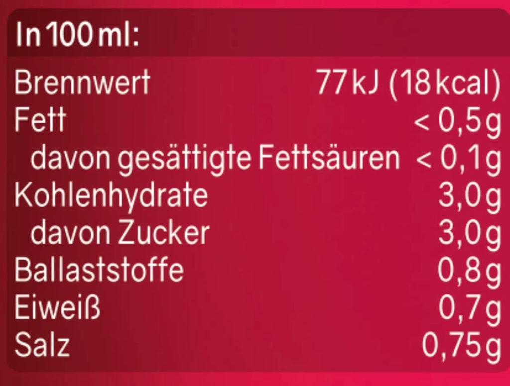 RABENHORST (6 X 700ml) - Suc de legume de înaltă calitate din diferite legume Bauturi fara alcool Naty Shop