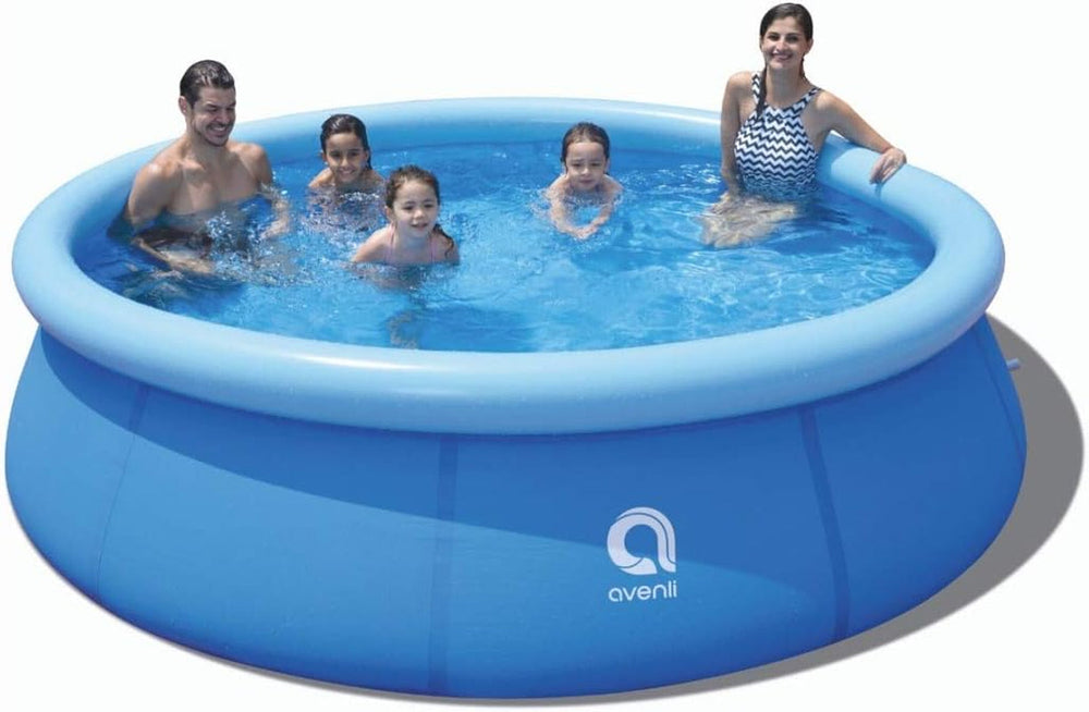 Set piscină Avenli, rotund, albastru