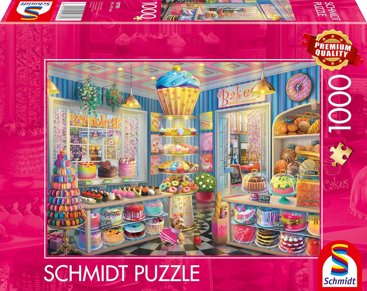 Schmidt Spiele 59785 Puzzle colorato da 1000 pezzi di Bakery Naty Shop Titolo predefinito