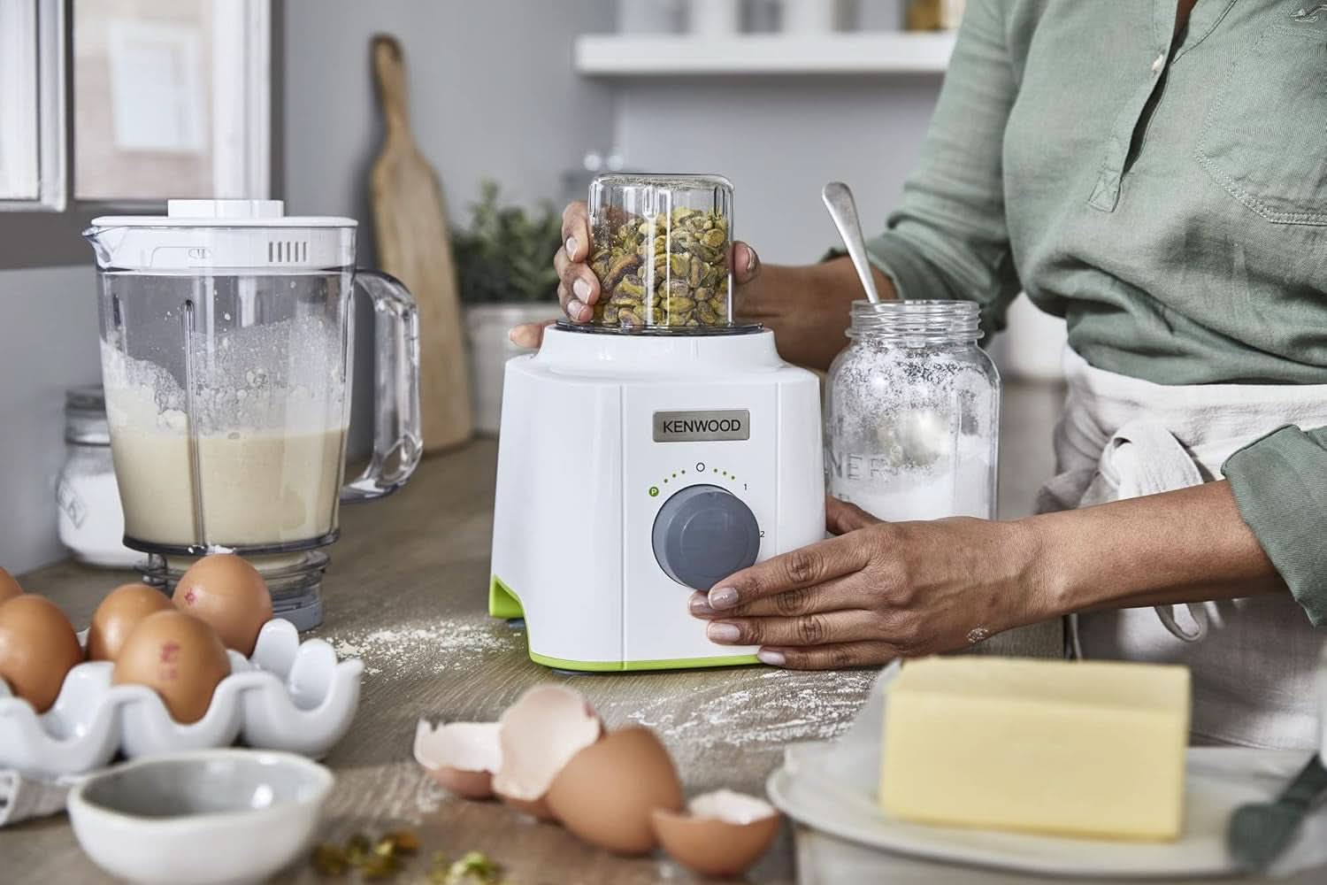 Kenwood BLP41.C0WH Miscelatore, Kunststoff, Grau, Weiß Kitchen Naty Shop