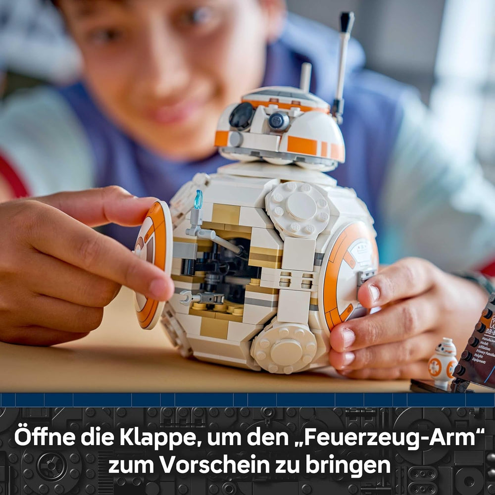 LEGO Star Wars 75452 Der Astromech-Droide BB-8 - Sammelbares 3D Modell zum Bauen und Ausstellen - DIY Deko - Geschenk zum Vatertag für alle Fans