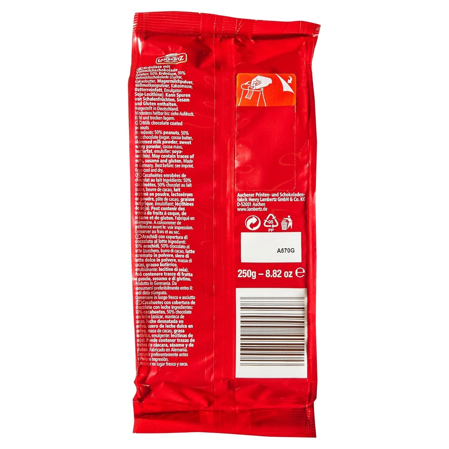 Cioccolato al latte Peanut Mountains (250 g)