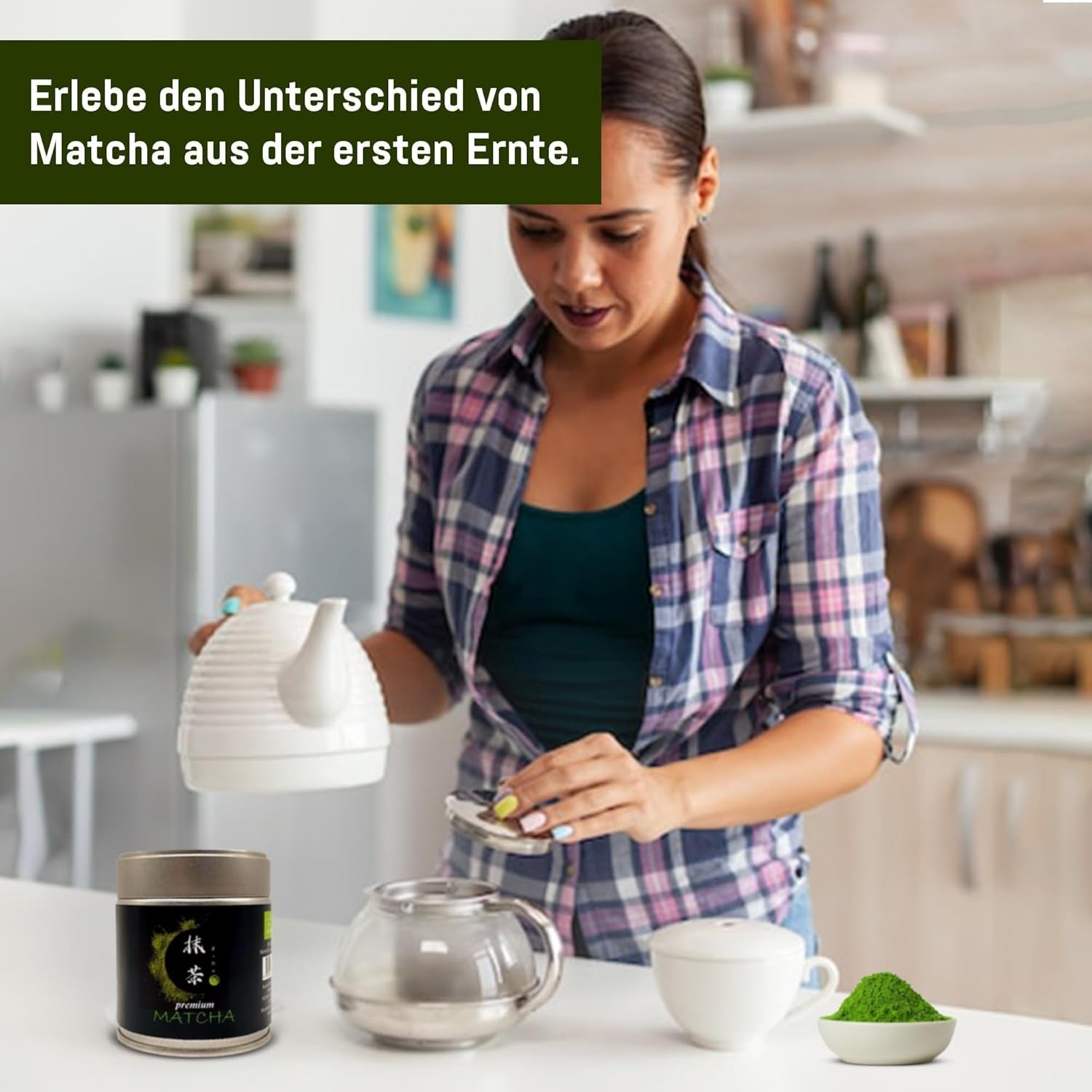 Ceremonial Grade UJI - Cutie de 30 g - Bio - 100% Matcha japonez - Prima recoltă - Matcha pur - Măcinat