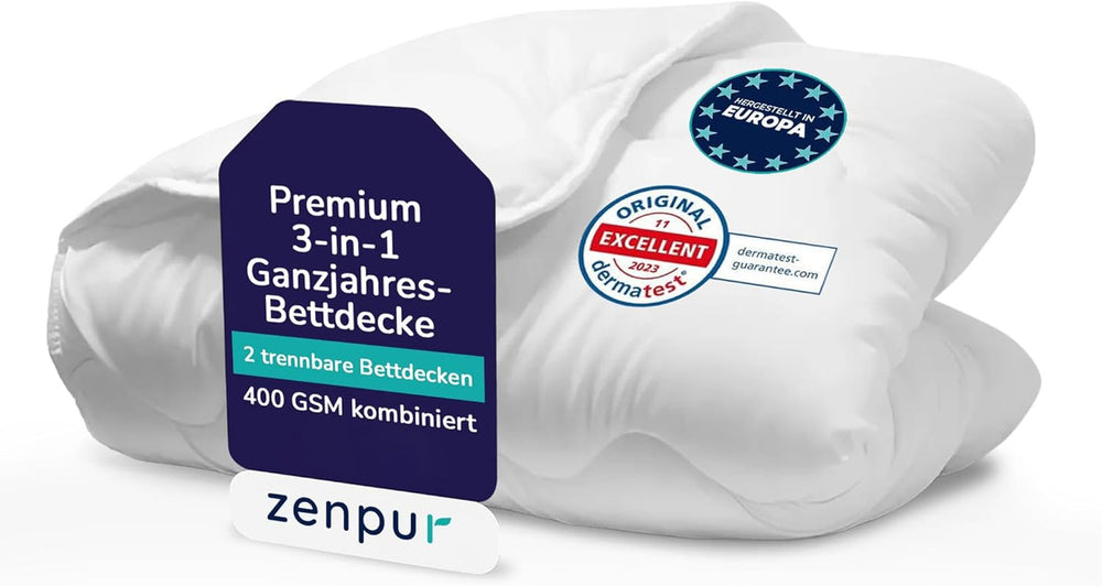 Plapumă premium 200X200Cm 4 anotimpuri, plapumă pentru toate anotimpurile 200X200 - caldă iarna și răcoroasă vara, 2 huse de plapumă combinabile 200X200 Plapumi si pilote Naty Shop Plapumă 4-sezoane 200 X 200 Cm