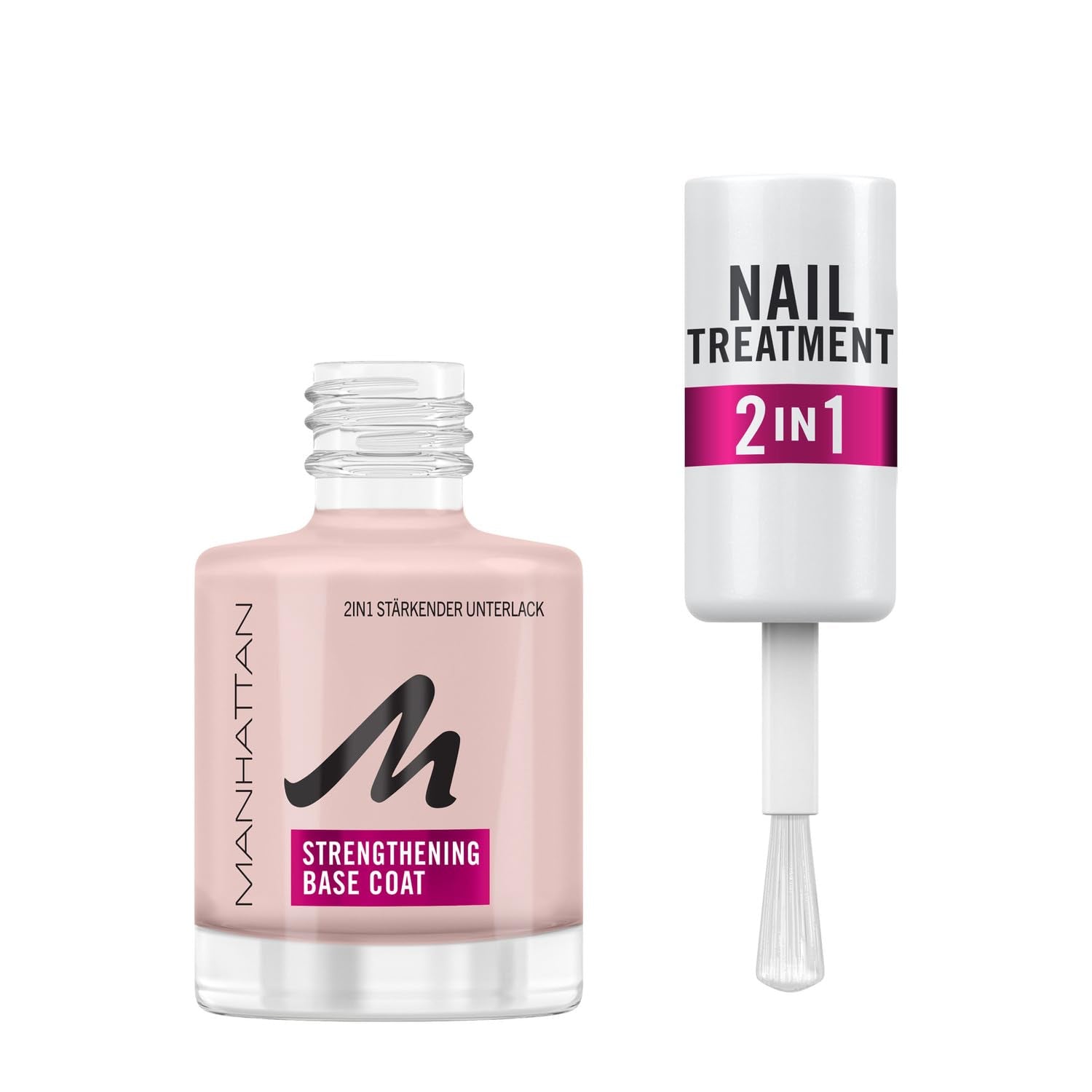 Manhattan Nail Top Coat Ultra Shine, top coat trasparente dal finish lucido per una manicure a lunga tenuta, 12 ml
