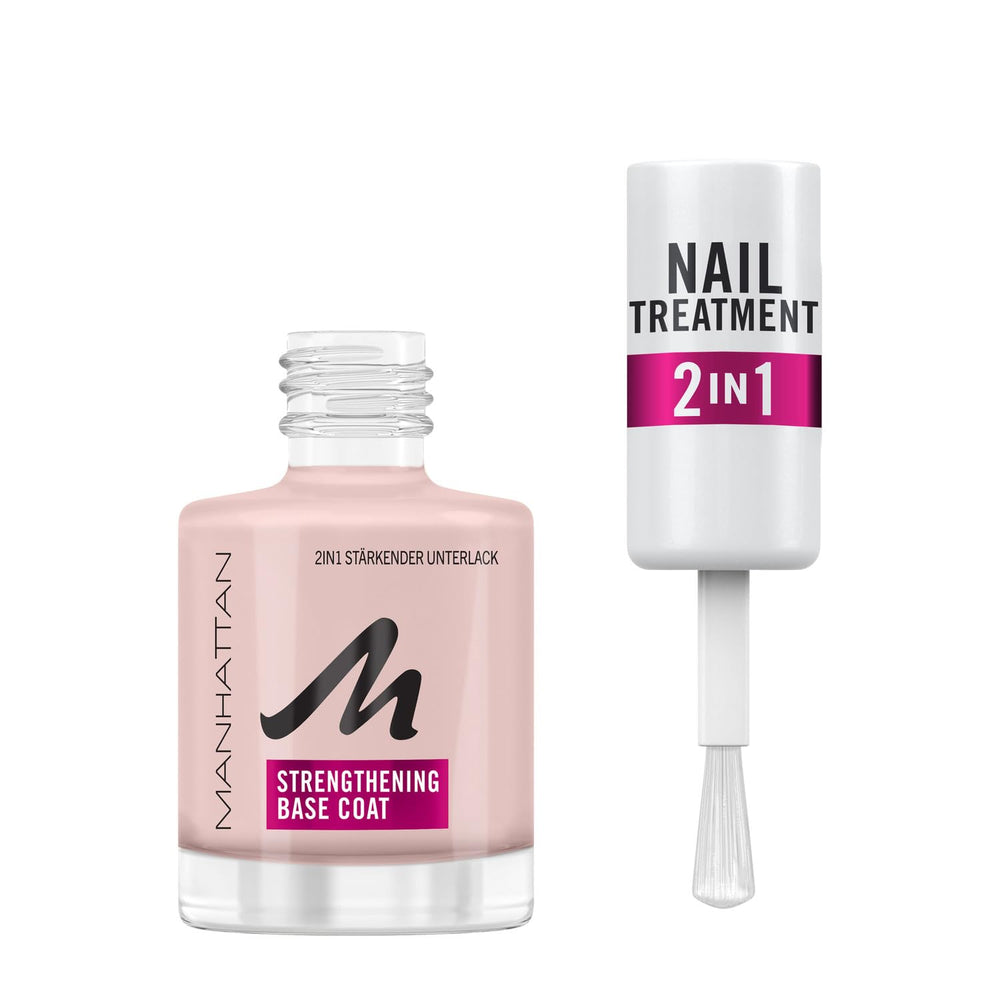 Manhattan Nail Top Coat Ultra Shine, top coat trasparente dal finish lucido per una manicure a lunga tenuta, 12 ml