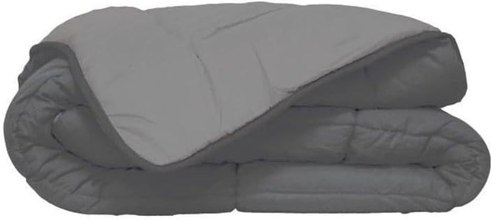 Poyet Motte Calgary Duvet Cover Poliester Steel/Silver, Poliester, Acier/Argent, 220X160X1 Cm Plapumi si pilote Naty Shop 240X220X1 Cm