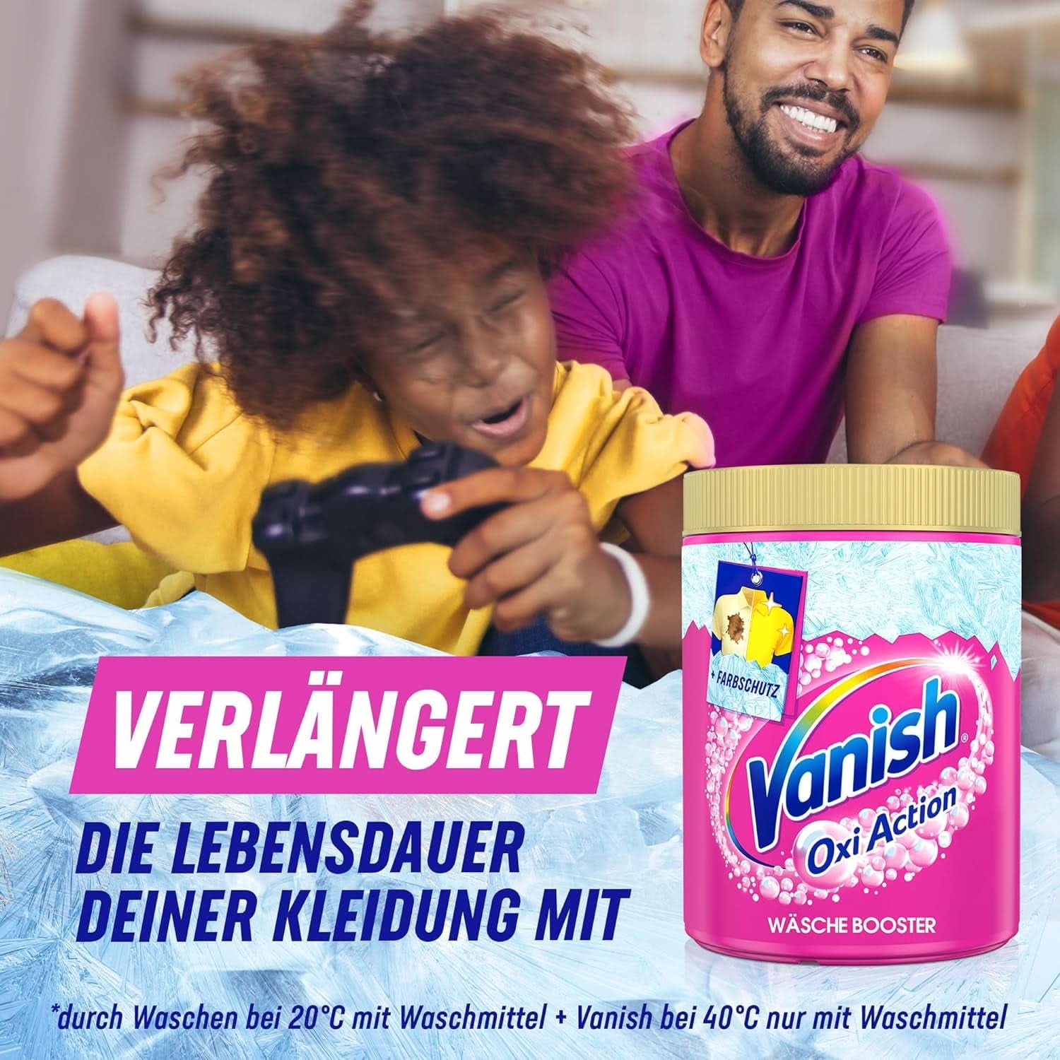 Vanish Oxi Action Powder Pink - 1 X 1.65 Kg - pudră de îndepărtare a petelor și de îmbunătățire a rufelor fără clor - pentru rufe colorate Detergenti Rufe Naty Shop