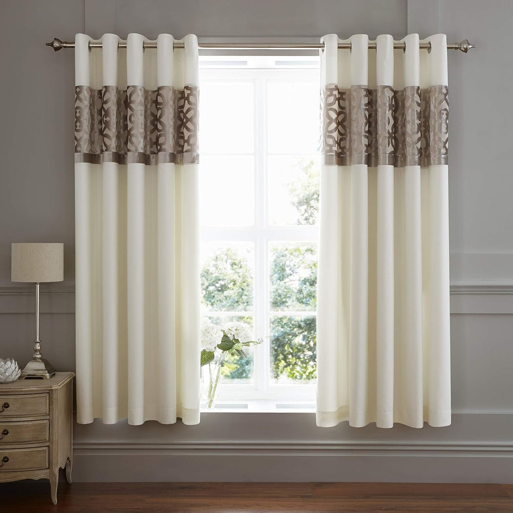 Catherine Lansfield Lattice Cut Velvet, Naturale, copriletto - 220X230Cm Catherine Lansfield Beds and Covers H183 X W168 Cm (confezione da 2)