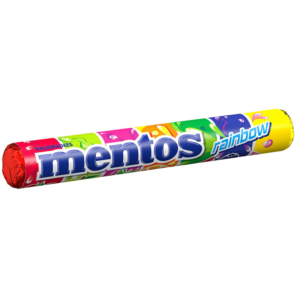 Mentos Fruit Dragees Arancia Limone Fragola Caramelle Gommose Al Gusto Di Frutta (3 Rotoli), Vegan (Confezione da 3)