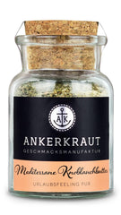 Ankerkraut Mediterranean Knoblauchbutter Gewürz, 85g in vetro di sughero, Zuckerfrei, Würzige Ingredient für Butter, Idea regalo, Grill-Abend con amici e familiari, Premium Qualität Ohne Gesmackverstärker