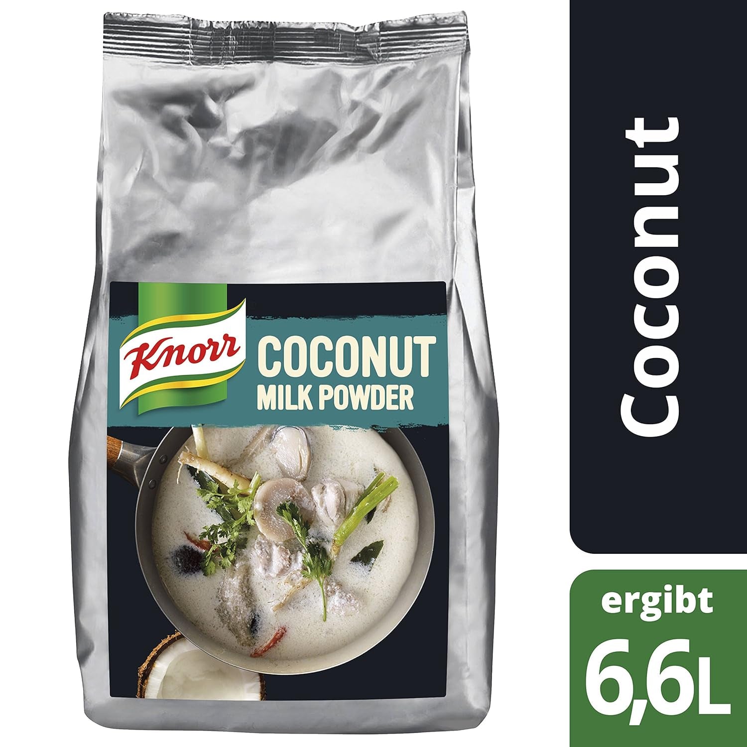 Knorr Kokosmilch Pulver (latte in polvere aus 20 frischen Kokosnüssen, ergibt 6.6 Liter Kokosmilch) 1er Pack (1 x 1 kg)