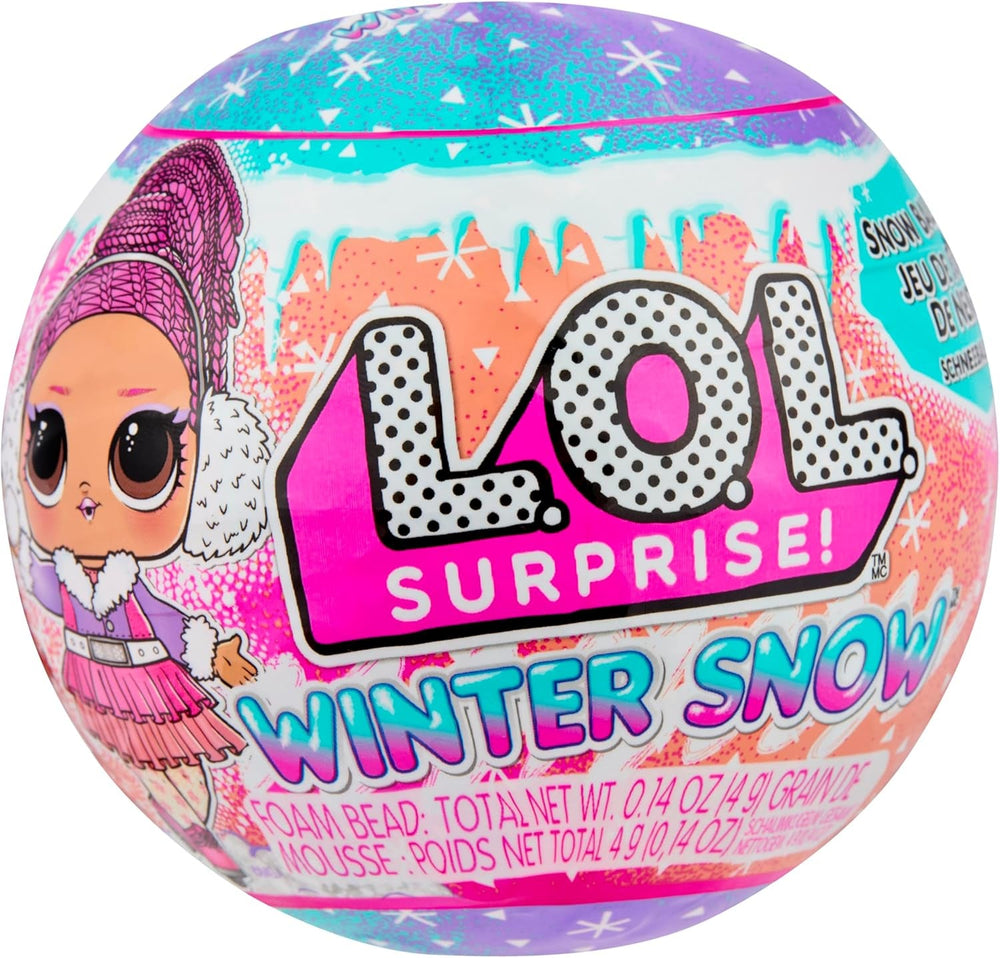 L.O.L. Surprise! Winter Snow Tot - 1 Sammlerpuppe mit Magischer Schneeüberraschung, Blindverpackung, 8 Puppen zum Sammeln, Frostig-Cooler Mode und Zubehör, Geschenk für Kinder ab 4