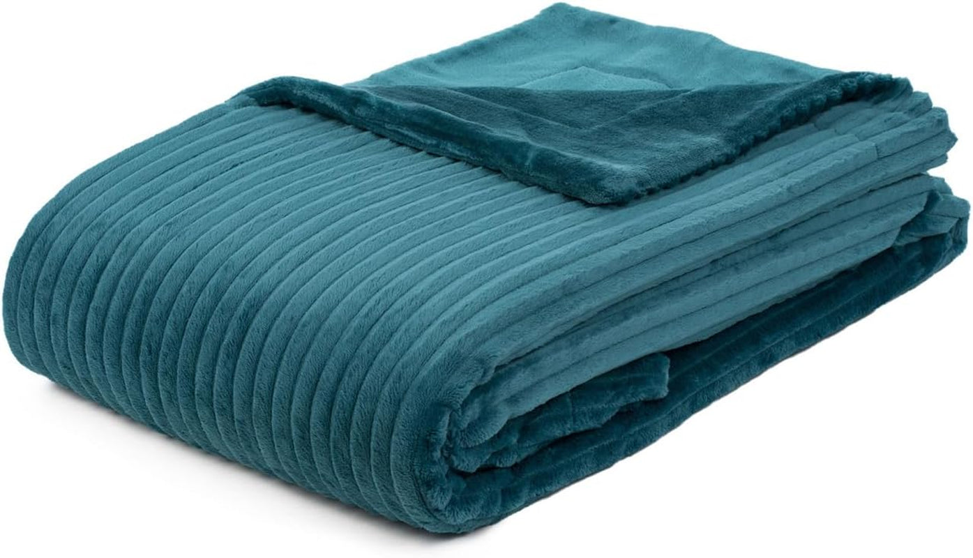 Gözze - Coperta comoda e morbida con effetto velluto a coste, 1620 g/pezzo, 150 X 200 cm - cannella Letti e coperte Besuche den Gözze-Store Gasoline