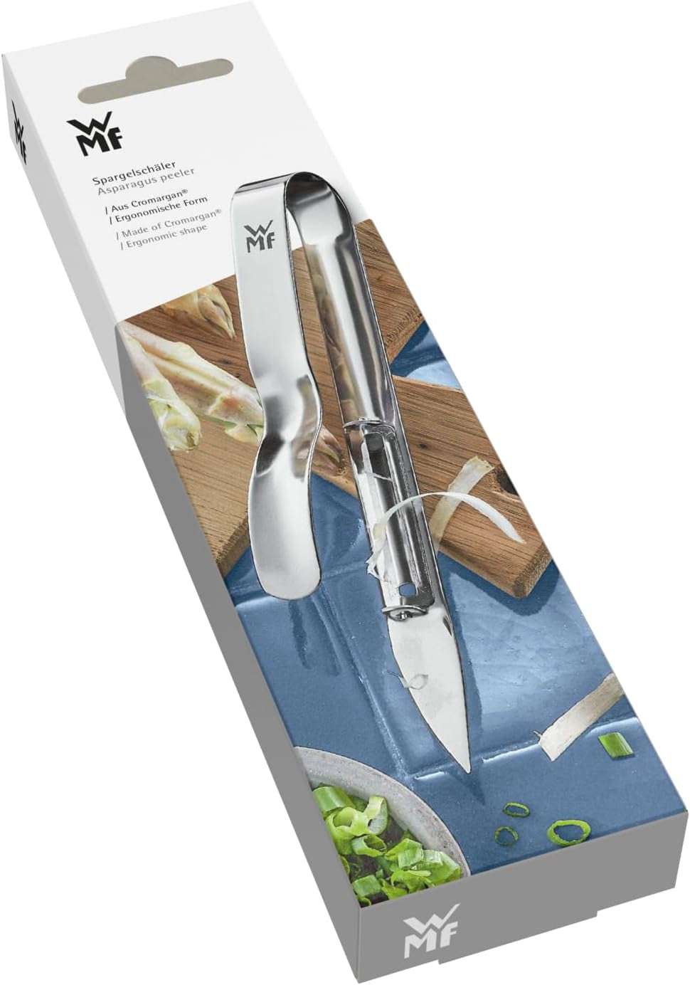 WMF Gourmet Pelapatate per asparagi 17 cm, acciaio inox Cromargan Pelapatate Naty Shop