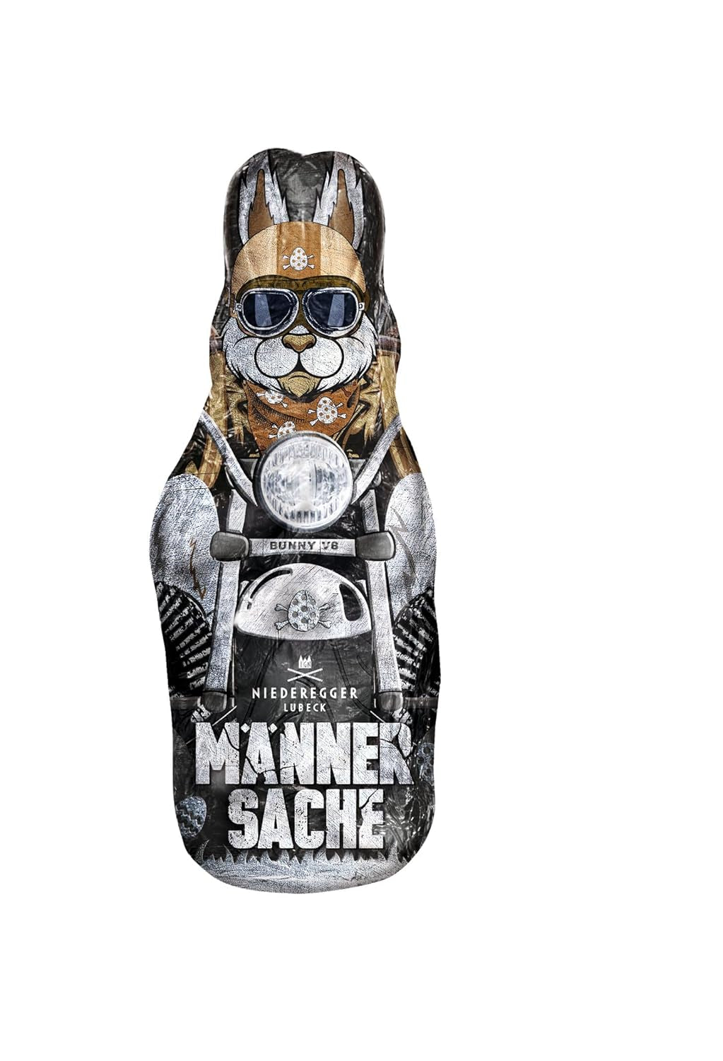 Niederegger | Coniglietto pasquale di marzapane | Per uomini | 1x100 g | Statuina di marzapane ricoperta di cioccolato fondente | Coniglietto pasquale | Regalo di Pasqua