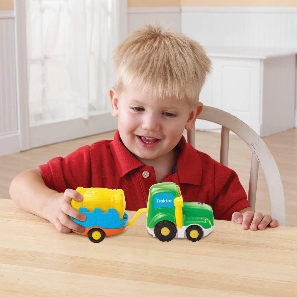 Vtech 80-152304 - TUT TUT Baby speedster, tractor și remorcă Jucarii Bebe Naty Shop