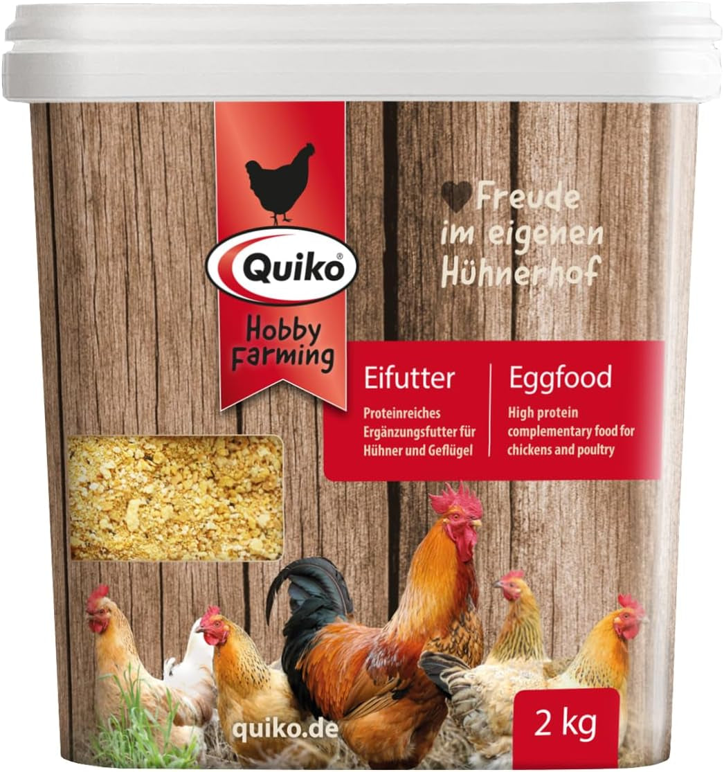 Quiko Hobby Farming - Eifutter für Hühner 2kg - Hühner Zubehör - Hühner Vitamine