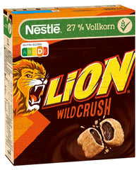 Nestlé LION WildCrush Cereali per la colazione al cioccolato e caramello, confezione da 8 (8 x 360 g)