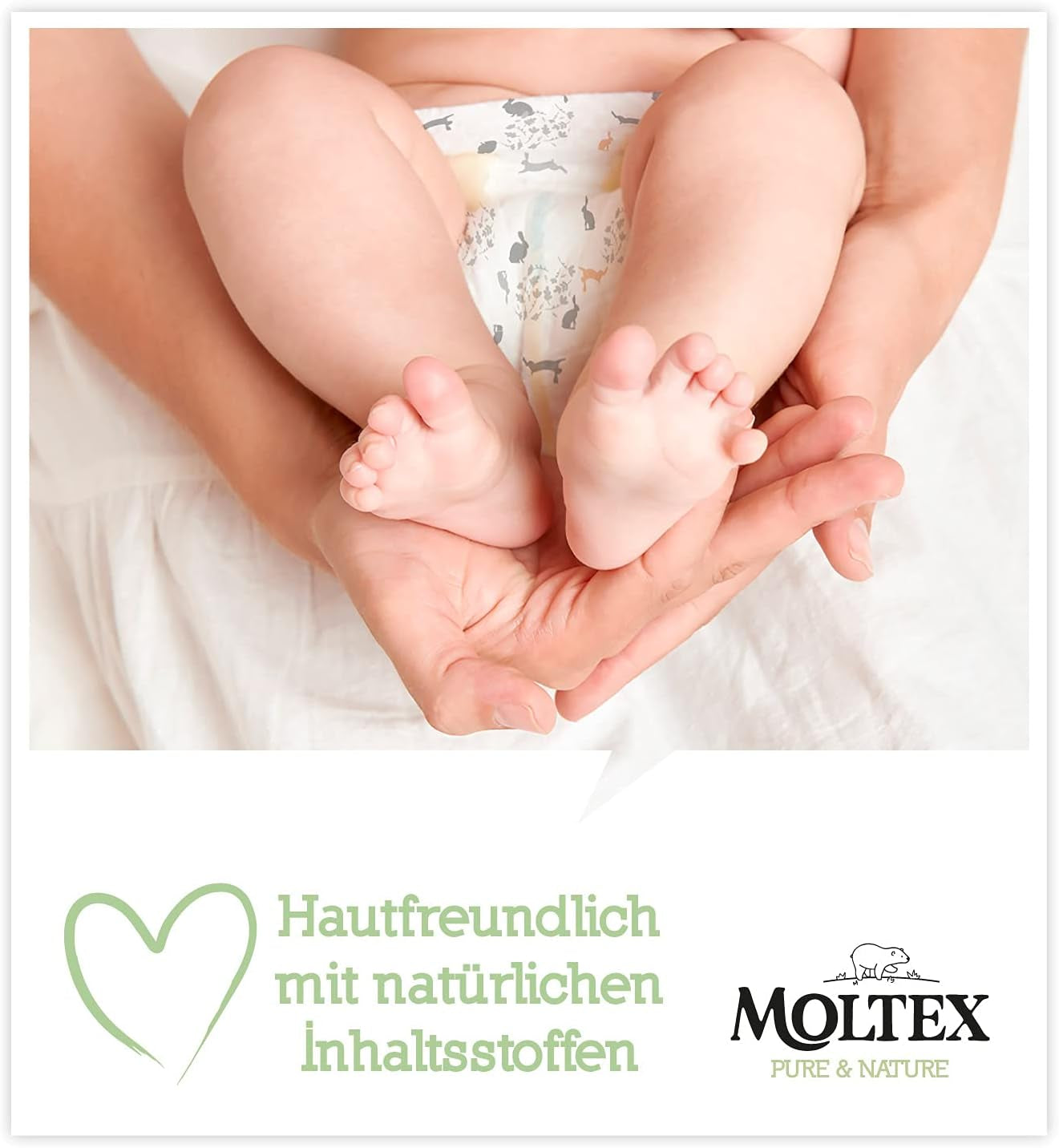 Pannolini biologici Pure & Nature Taglia 6 XL (17-28 kg) Confezione mensile da 84 pannolini biologici