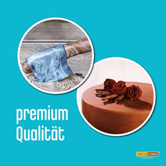 DECOCINO Fondant Schoko – 250 G – Ideale per Verzieren Von Kuchen, Torten, Cupcakes – Palmölfrei & Vegan Glassa e Decor Naty Shop