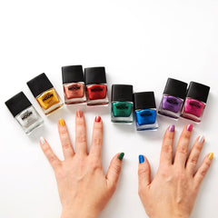 - Smalto metallico - 10 ml - Per affascinanti unghie metalliche - Oro