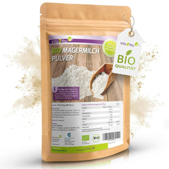 Vita2You Bio Latte scremato in polvere 1000g - 100% Bio Qualität - per cuocere al forno - Kaffeeweißer - Milchpulver für Joghurts - 1kg - Premium Qualität