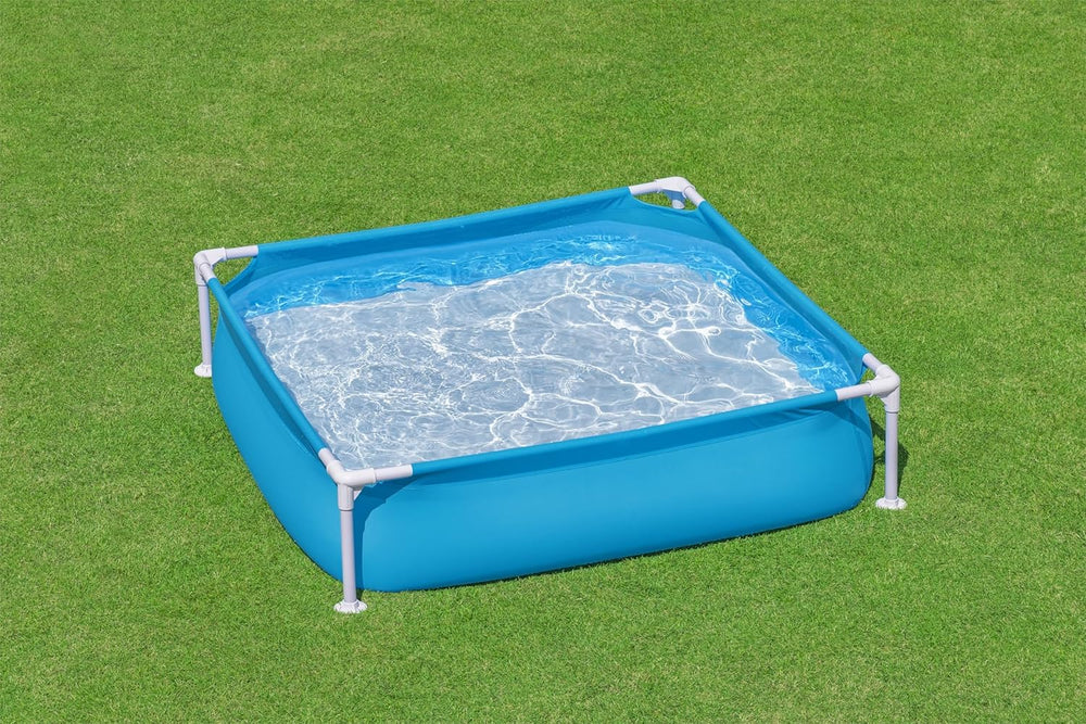 Piscina Bestway My First Frame 122 x 122 x 30,5 cm, blu, rettangolare