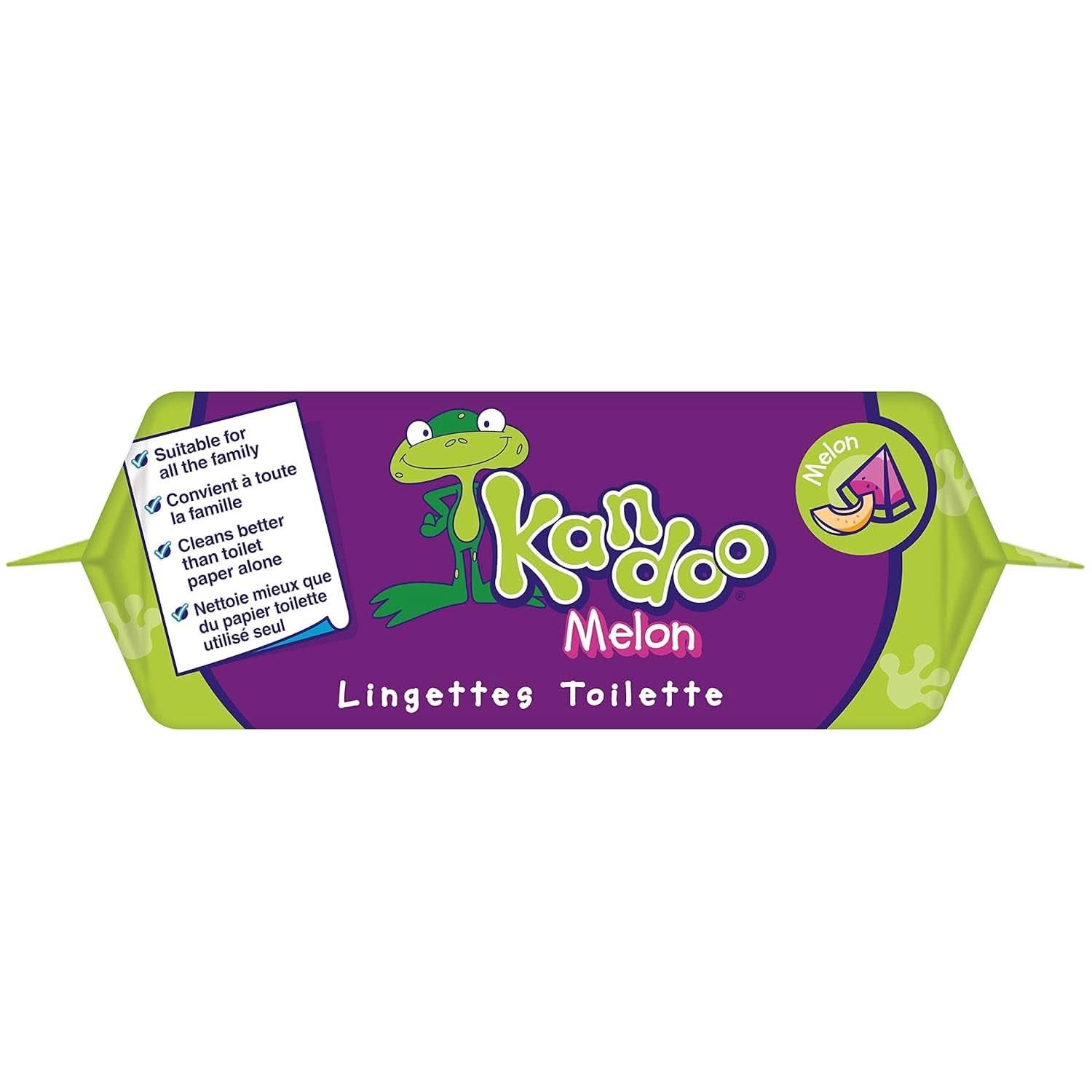 Melon Feuchttücher - Spülbar - Aus 95% Wasser - Parfümfrei - Plastikfrei - Dermatologisch Getestet - Feuchtes Toilettenpapier Aus 100% Pflanzlichem Zellulosematerial - 60 Tücher Naty Shop