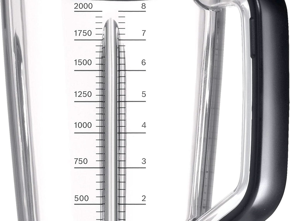 Bosch Standmixer Vitaboost MMBH6P6B, 6-Klingen-Edelstahlmesser, 2,5L Tritan-Mixbehälter, Stopfer, 6 Automatikprogramme, Rezeptbuch, Bpa-Frei, Einfache Reinigung, 45,000 U/Min, 1600 W, Schwarz Mama si Copilul Naty Shop