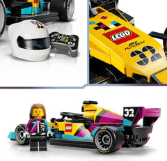 LEGO Speed Champions F1 ACADEMY Rennwagen - Spielzeug Modellauto - Mit Formel 1 Rennfahrerin Minifigur - Geschenk für Mädchen, Jungen & Erwachsene Fans ab 10 Jahren - 77258