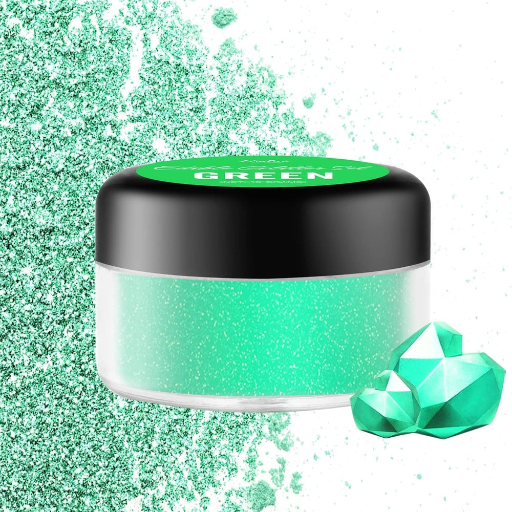 Glitter commestibili, 10 grammi, vari colori Glitter Naty Shop Verde